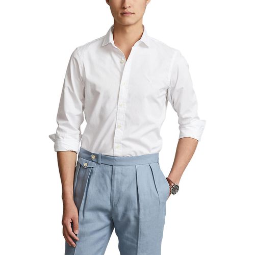 Camicia Slim In Twill Di Cotone Uomo Taglie XL - polo ralph lauren - Modalova