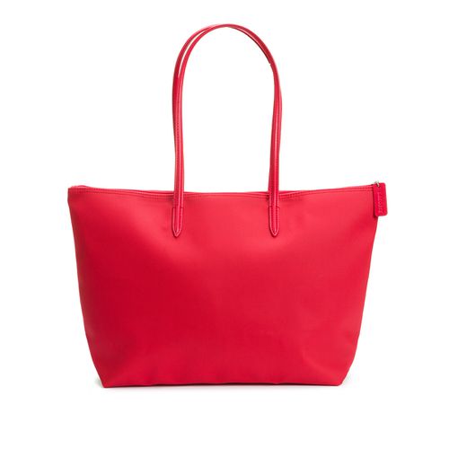 Borsa Tote In Tela Piqué Con Cerniera L1212 - lacoste - Modalova