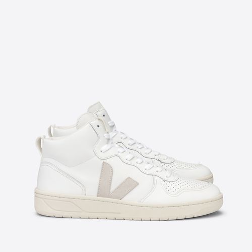 Sneakers alte con lacci in pelle V-15 - VEJA - Modalova