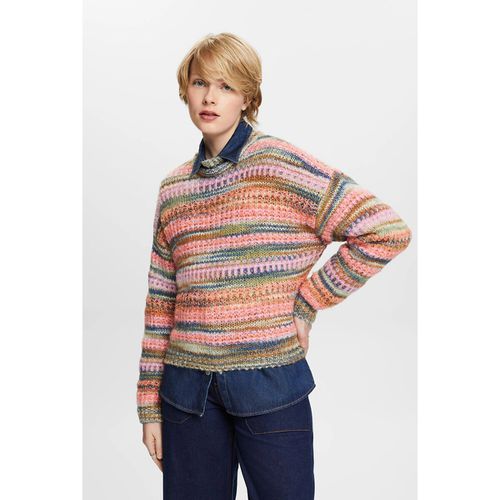 Maglione colorato maglia chiné girocollo - ESPRIT - Modalova