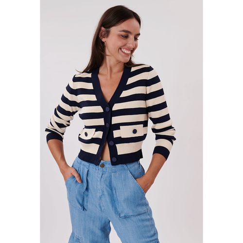 Cardigan Umberta Scollo A V A Righe Donna Taglie S - derhy - Modalova