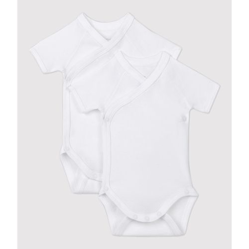 Confezione da 2 body con apertura incrociata 0-12 mesi - PETIT BATEAU - Modalova