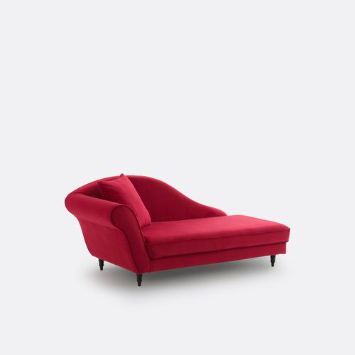 Chaise longue in velluto Lipstick - LA REDOUTE INTERIEURS - Modalova