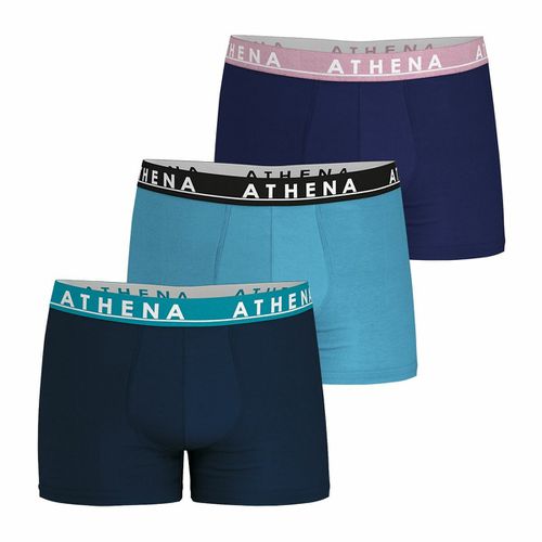 Confezione da 3 boxer tinta unita Easy Color - ATHENA - Modalova