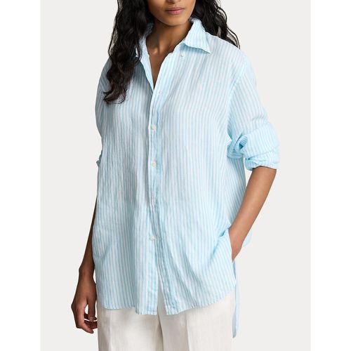 Camicia a righe maniche lunghe in lino - POLO RALPH LAUREN - Modalova