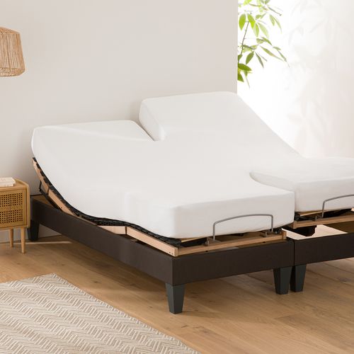 Coprimaterasso Foderato In Felpa Con Trattamento Anti-acari Taglie 2 x 70 x 190 cm - la redoute interieurs - Modalova