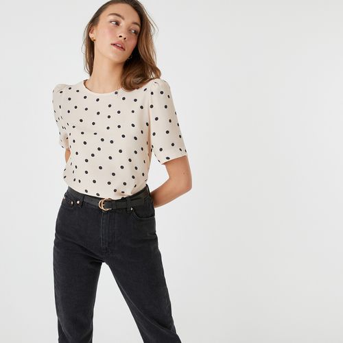 Blousa girocollo, a pois - LA REDOUTE COLLECTIONS - Modalova