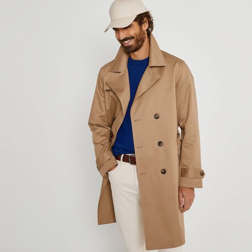 Trench Lungo Collo Incrociato, Cache-cœur, Mezza Stagione Uomo Taglie S - la redoute collections - Modalova