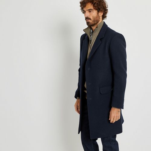 Cappotto Media Lunghezza Collo A Revers Uomo Taglie S - la redoute collections - Modalova