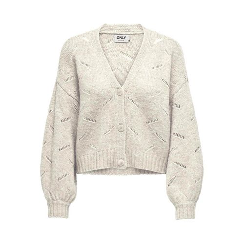 Cardigan Scollo A V, Maglia Traforata Donna Taglie XS - only - Modalova