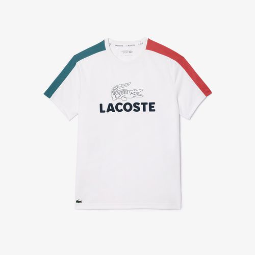 T-shirt sportiva girocollo con logo - LACOSTE - Modalova