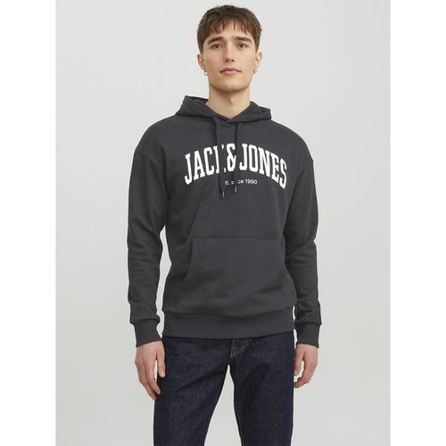 Felpa con cappuccio e logo - JACK & JONES - Modalova