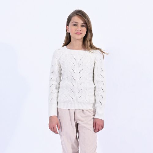 Maglione Girocollo In Maglia Bambina Taglie 8 anni - 126 cm - molly bracken girl - Modalova