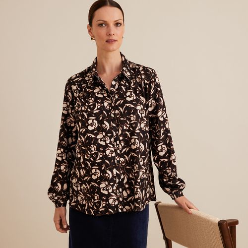 Camicia Fantasia Floreale, Maniche Lunghe Donna Taglie 36 (FR) - 40 (IT) - anne weyburn - Modalova