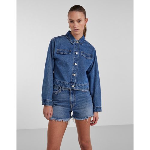 Giacca corta in denim - PIECES - Modalova