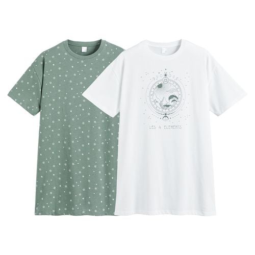 Confezione da 2 camicie da notte in cotone - LA REDOUTE COLLECTIONS - Modalova