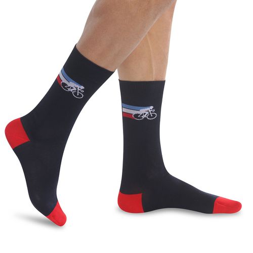 Paio Di Calze Tour De France Cotone Pettinato Uomo Taglie 39/42 - dim - Modalova