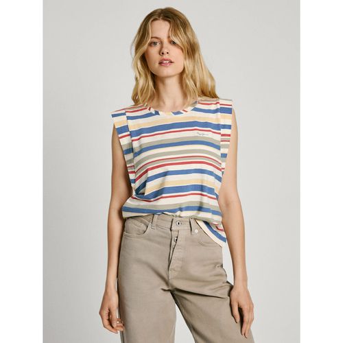 T-shirt A Righe Senza Maniche Donna Taglie M - pepe jeans - Modalova