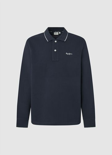 Polo Maniche Lunghe Collo A Contrasto Uomo Taglie M - pepe jeans - Modalova