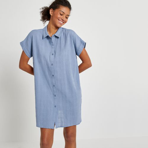 Camicia Da Notte, In Crépon Di Cotone Donna Taglie 54 - la redoute collections - Modalova