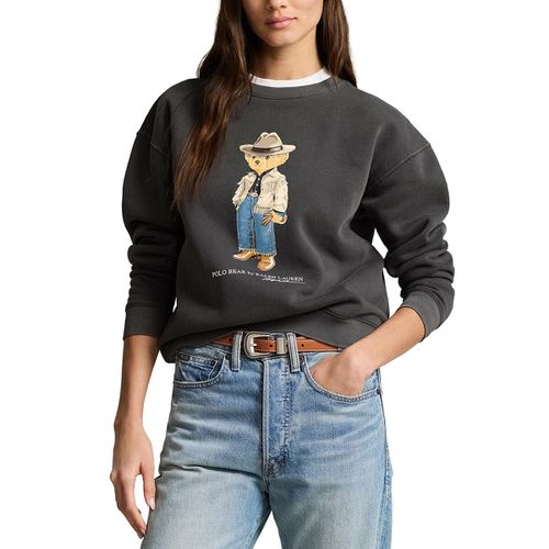 Felpa Girocollo Maniche Lunghe Orso Donna Taglie S - polo ralph lauren - Modalova