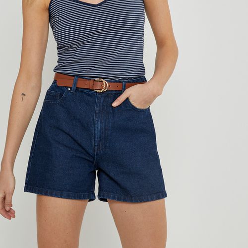 Shorts In Denim, Vita Alta Donna Taglie 34 (FR) - 38 (IT) - la redoute collections - Modalova