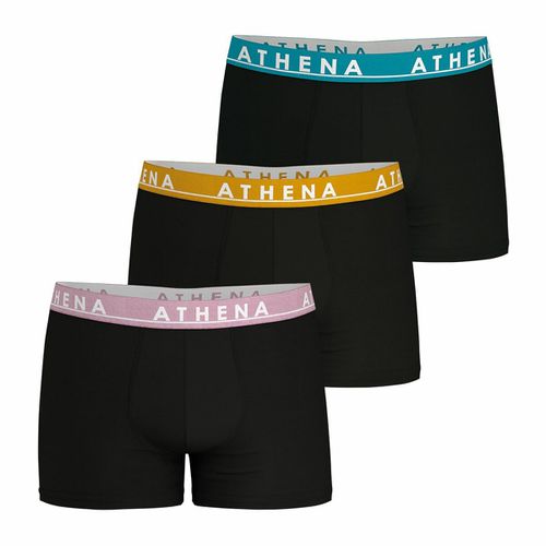 Confezione da 3 boxer tinta unita Easy Color - ATHENA - Modalova