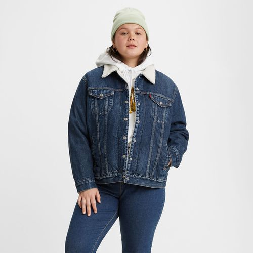 Giubbotto in denim Ex-Boyfriend Sherpa Trucker - LEVI’S PLUS - Modalova