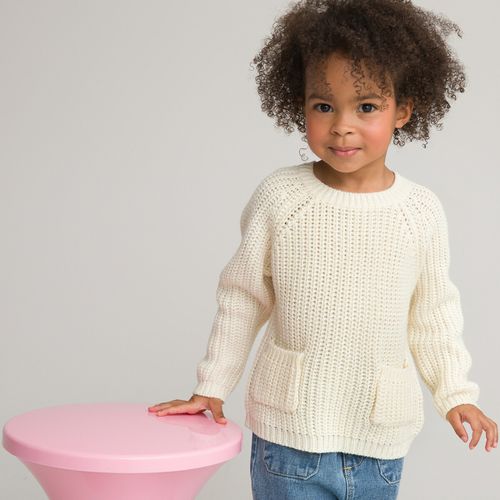 Pull scollo rotondo in maglia grossa 3 mesi - 4 anni - LA REDOUTE COLLECTIONS - Modalova