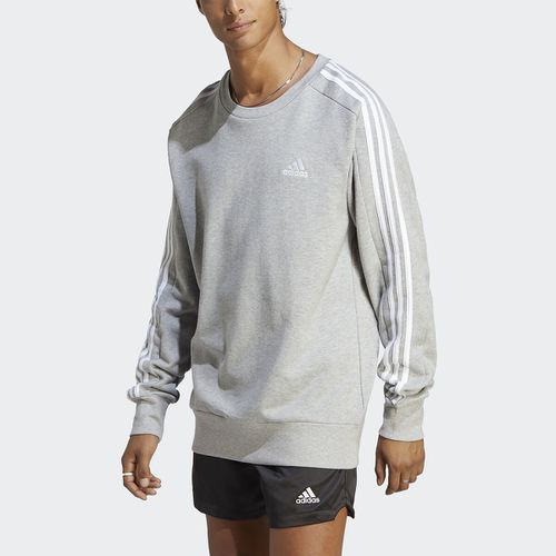 Felpa In Pile Con 3 Bande Uomo Taglie XS - adidas sportswear - Modalova