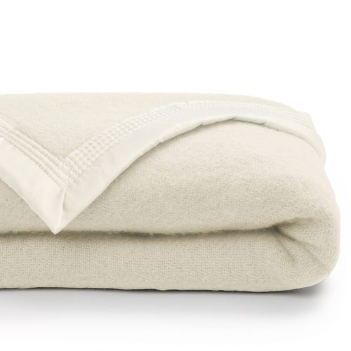 Coperta Pura Lana Vergine Woolmark 350 Gr/m² Taglie 150 x 220 cm - la redoute interieurs - Modalova