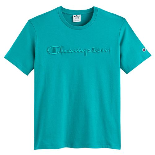 T-shirt a maniche corte con grande logo ricamato - CHAMPION - Modalova