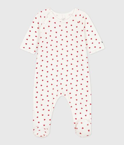 Pigiama In Velluto Stampa Cuori Taglie 3 mesi - 60 cm - petit bateau - Modalova