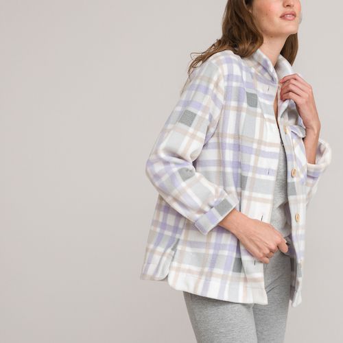 Giacca Homewear A Quadri, In Micropile Donna Taglie 34/36 (FR) - 38/40 (IT) - la redoute collections - Modalova