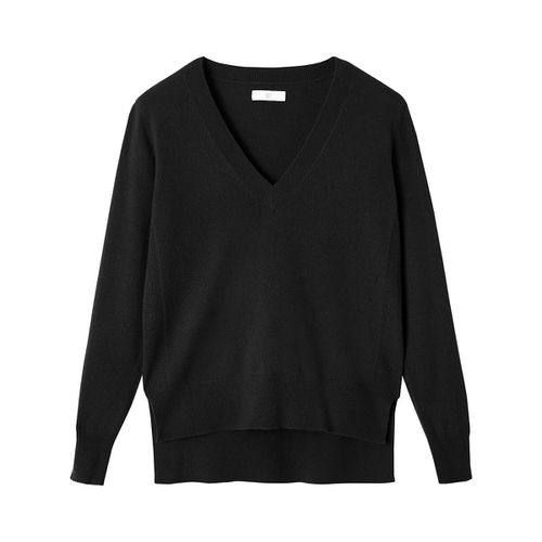 Pull In Cachemire Scollo A V Maglia Fine Donna Taglie S - la redoute collections - Modalova