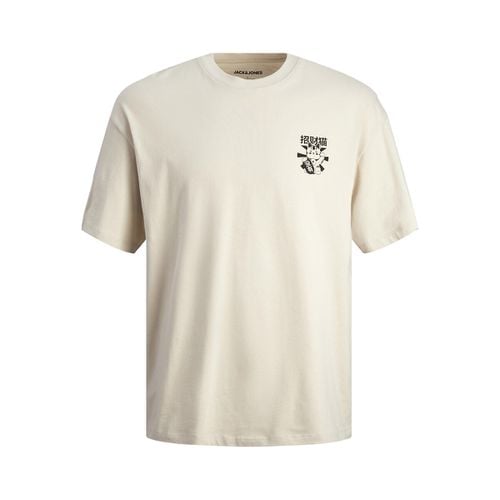 T-shirt girocollo con logo - JACK & JONES - Modalova