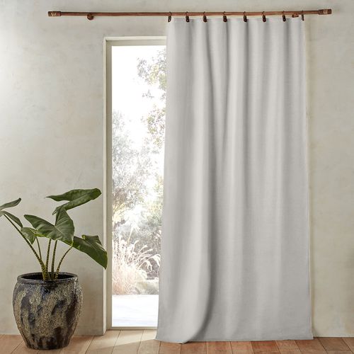 Tenda Lino Lavato Oscurante Passanti In Pelle, Private Taglie 140 x 180 cm - am.pm - Modalova