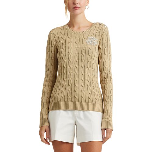 Maglione Girocollo Maglia A Trecce Montiva Donna Taglie S - lauren ralph lauren - Modalova