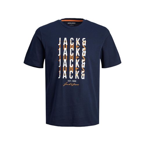 T-shirt Girocollo Con Logo Taglie S - jack & jones - Modalova