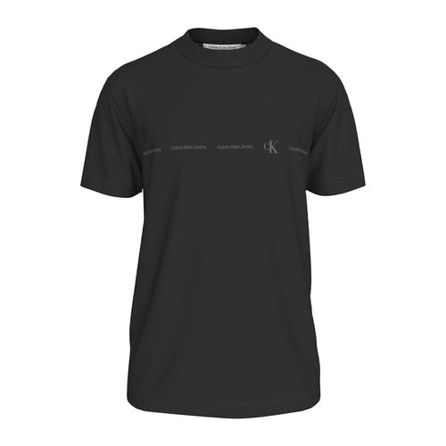 T-shirt Girocollo Con Logo Uomo Taglie M - calvin klein jeans - Modalova