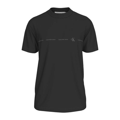 T-shirt Girocollo Con Logo Uomo Taglie S - calvin klein jeans - Modalova