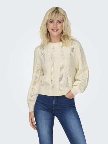 Maglione a trecce, girocollo - ONLY - Modalova