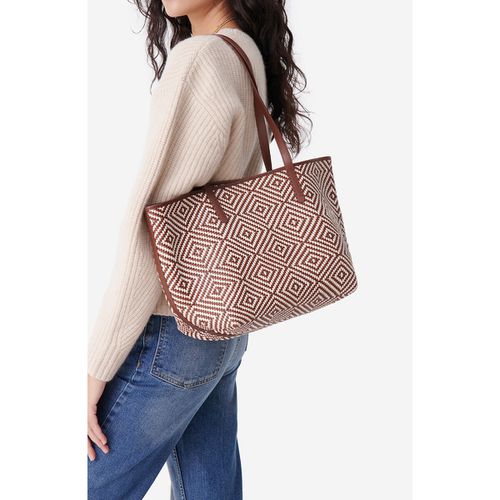 Borsa tote in pelle e cotone intrecciato - VANESSA BRUNO - Modalova