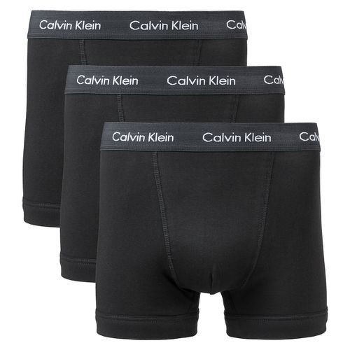 Confezione Da 3 Boxer Tinta Unita Nero Uomo Taglie S - calvin klein underwear - Modalova