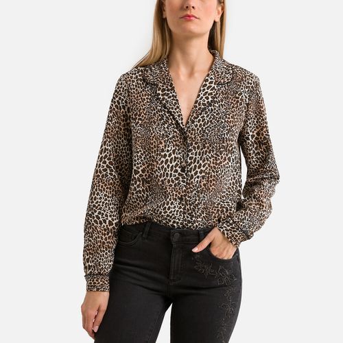 Camicia Stampa Leopardata A Maniche Lunghe Donna Taglie 42 - ikks - Modalova