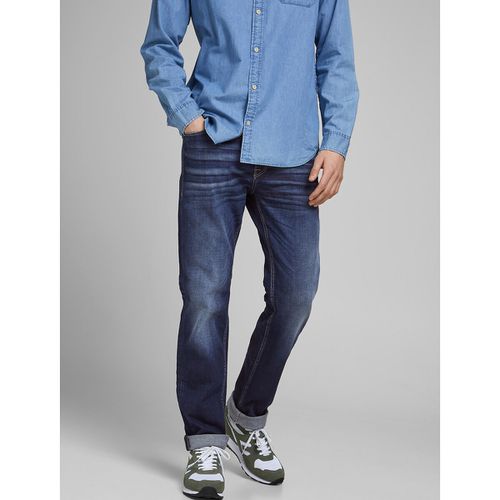 Jeans Dritti Stretch Clarck Uomo Taglie W32 L36 (US) - 46 (IT) - jack & jones - Modalova