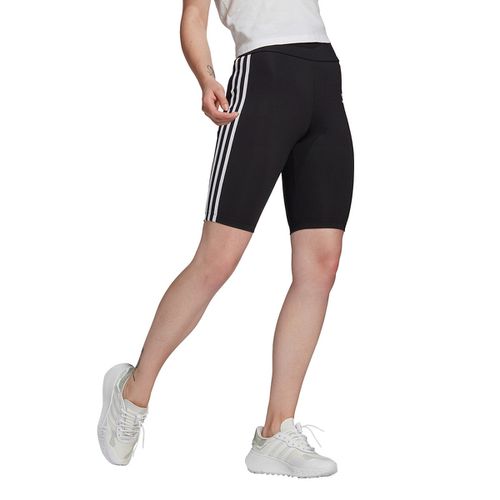 Shorts Ciclista Vita Alta, Bande Laterali Donna Taglie 40 - adidas originals - Modalova