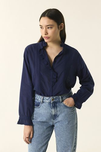 Camicia maniche lunghe, collo alla coreana, bottoni ETHE - DES PETITS HAUTS - Modalova