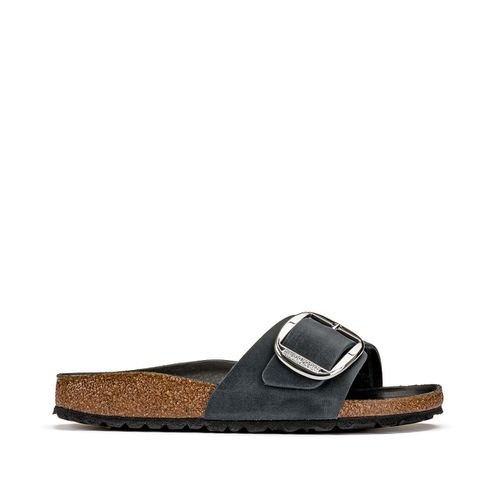 Ciabattine pelle ingrassata Madrid Big Buckle - BIRKENSTOCK - Modalova