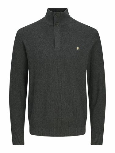 Maglione collo alto mezza cerniera e bottone - JACK & JONES - Modalova